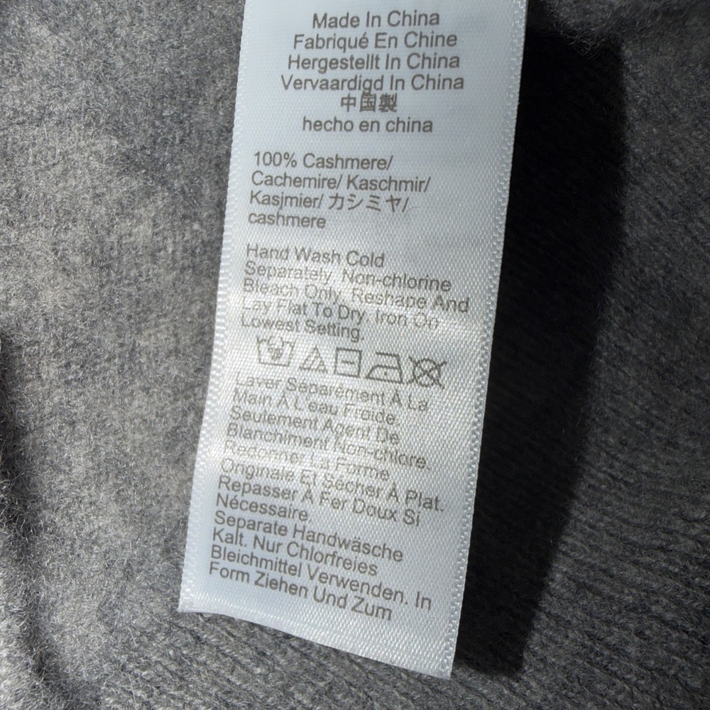 J. Crew Women's Cashmere Sweater Size Small Gray Minimalist Pullover Crew Neck - Picture 6 of 6